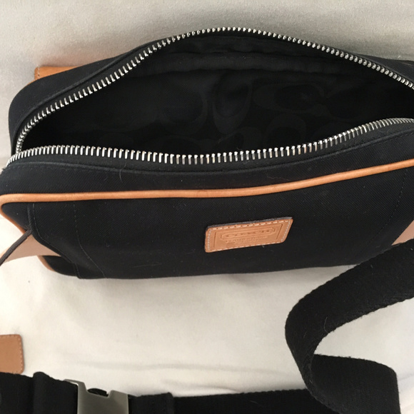 Coach Bags Coach Waist Bag Fanny Pack Canvas Leather Black Poshmark